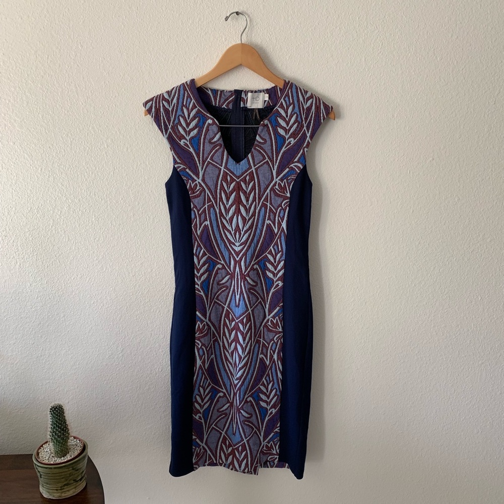 ANTHROPOLOGIE CLEO JACQUARD SHEATH DRESS
